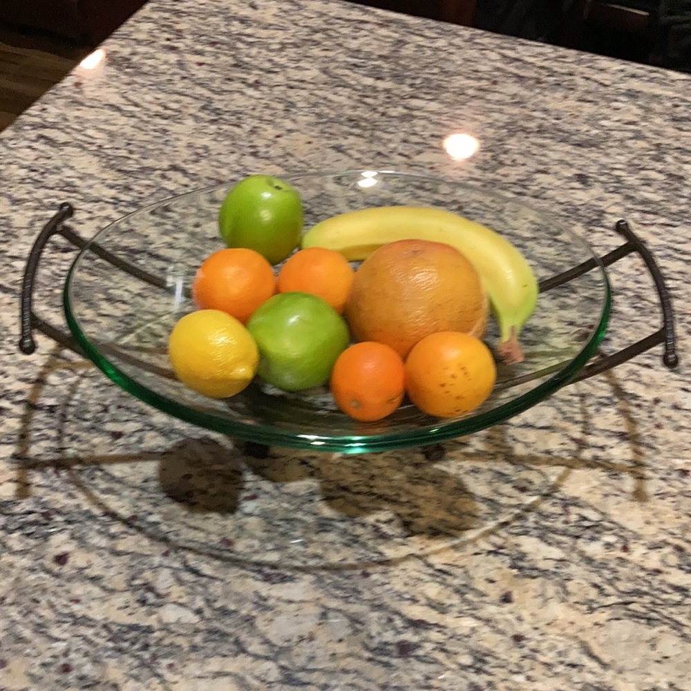 Glass Fruit or Accessory Bowl